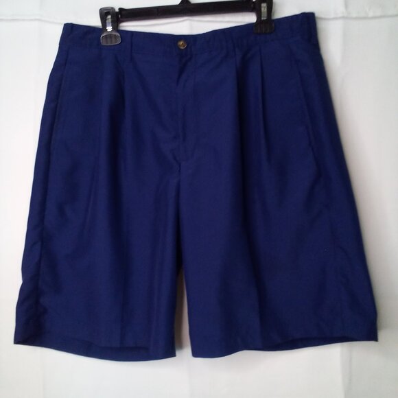 Fairway Golf Collection Shorts Men 36 Pleated Blue - Picture 2 of 15